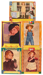 SHIRLEY TEMPLE - WHEATIES BOX BACK SET.