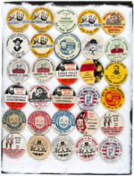 BROTHERS OF THE BUSH/SISTERS OF THE SWISH" AND RELATED AMAZING 113 BUTTON COLLECTION.