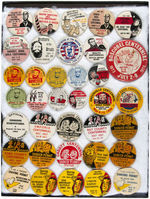 BROTHERS OF THE BUSH/SISTERS OF THE SWISH" AND RELATED AMAZING 113 BUTTON COLLECTION.