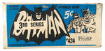 "BATMAN" 3RD SERIES GUM CARD SHIPPING CARTON.