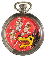 "THREE LITTLE PIGS" BOXED INGERSOLL POCKET WATCH.