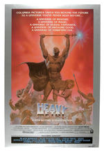 "HEAVY METAL" LINEN-MOUNTED POSTER.