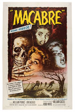 "MACABRE" LINEN-MOUNTED POSTER.