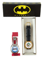 "BATMAN - THE JOKER" FOSSIL WATCH AND "BATMAN & ROBIN" WATCH.