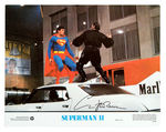 "SUPERMAN II" CHRISTOPHER REEVE SIGNED LOBBY CARD.