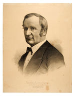 CLEVELAND/HENDRICKS - PRESIDENT/VP POST ELECTION 1884 PAIR "PRESENTED BY THE NEW YORK WORLD."
