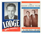 "THE NIXON LODGE TEAM/LODGE GETS RESULTS!" POSTER PAIR.