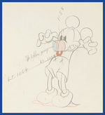 MICKEY'S RIVAL  PRODUCTION DRAWING SEQUENCE.