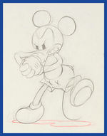 MICKEY'S RIVAL  PRODUCTION DRAWING SEQUENCE.