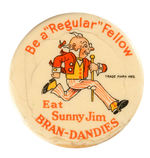 "SUNNY JIM" SHEET MUSIC/BOOKLET PAIR/BUTTON/POSTCARD/CEREAL BOX.