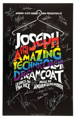 BROADWAY CAST-SIGNED WINDOW CARD TRIO.