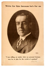 WOODROW WILSON 1916 CAMPAIGN POSTERS.