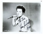 "MAUREEN O'SULLIVAN/JOHN SHEFFIELD" TARZAN RELATED AUTOGRAPHED PHOTO PAIR.