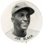 BROOKLYN DODGER “JOE BLACK” STADIUM BUTTON.