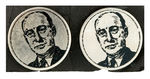 STEVENSON PAIR OF SILVER PLATED EARRINGS FEATURING HIS PORTRAIT.