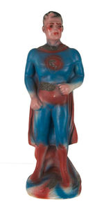 SUPERMAN PAINTED PLASTER CARNIVAL STATUE.