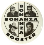 “BONANZA BOOSTER” RARE QUADGATE PORTRAIT BUTTON.