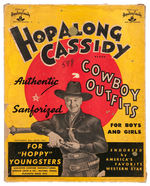 "BIG CHIEF HOPPY" BOXED HOPALONG CASSIDY OUTFIT.