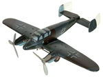 TIPP & COMPANY WIND-UP NAZI GERMANY FIGHTER PLANE WITH MICKEY MOUSE NOSE ART.