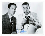 "ROLAND WINTERS/KEYE LUKE/LOUISE CURRIE" CHARLIE CHAN AUTOGRAPHED TRIO.