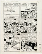 "THE MONKEES" #5 COMIC BOOK ORIGINAL PAGE ART.