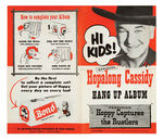 “HOPALONG CASSIDY BOND BREAD” BREAD END LABEL ALBUM #1.