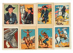 “HOPALONG CASSIDY WILD WEST TRADING CARD” PREMIUM SET WITH TWO ORIGINAL ADS.