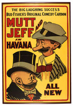 “MUTT AND JEFF IN HAVANA” STAGE SHOW FRAMED POSTER.