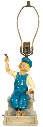 DUTCH BOY PAINT PLASTER LAMP.