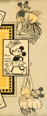 “MICKEY MOUSE” RARE ENGLISH SERVING TRAY.