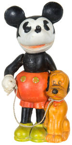 “MICKEY MOUSE/PLUTO THE PUP” SCARCE BISQUE.