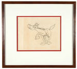 “HOW TO RIDE A HORSE” FRAMED PRODUCTION DRAWING PAIR.