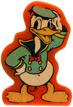 DONALD DUCK CATALIN PLASTIC 1930s FIGURAL PENCIL SHARPENER.