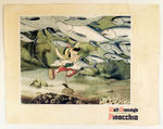 "PINOCCHIO" ORIGINAL RELEASE LOBBY CARD.