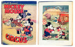 "MICKEY MOUSE CIRCUS" RARE ENGLISH HARDCOVER.