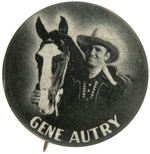 "GENE AUTRY" THREE BUTTONS FROM THE 1940s.