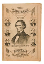 "THE CONFEDERATE" CIRCA 1885 BOOKLET "SOUVENIR PUBLISHED BY WALTER TAYLOR ATLANTA, GA."