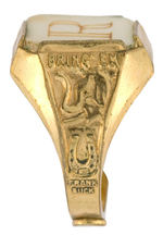 FRANK BUCK IVORY INITIAL RING WITH LETTER “R.”