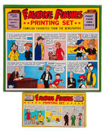 "FAVORITE FUNNIES PRINTING SET" BOXED VARIETY PAIR.