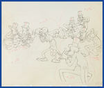 SILLY SYMPHONIES - MOTHER GOOSE GOES HOLLYWOOD PRODUCTION DRAWING FEATURING CAB CALLOWAY & HIS BAND.