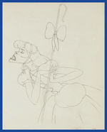 SILLY SYMPHONIES - MOTHER GOOSE GOES HOLLYWOOD PRODUCTION DRAWING FEATURING KATHARINE HEPBURN.