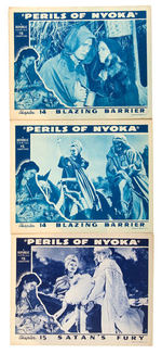 "PERILS OF NYOKA" SERIAL LOBBY CARD LOT