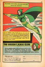 “GREEN LAMA” COMIC BOOK & CLUB CARD.