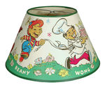 BEANY & CECIL LAMP WITH SHADE.