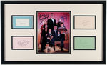 "THE ADDAMS FAMILY" LARGE & IMPRESSIVE CAST SIGNATURE DISPLAY.