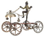 GONG BELL "TRAMP" EARLY BELL TOY.