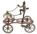 GONG BELL "TRAMP" EARLY BELL TOY.