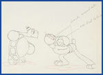 SILLY SYMPHONIES - TOBY TORTOISE RETURNS PRODUCTION DRAWING.