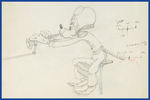 MICKEY'S AMATEURS PRODUCTION DRAWING PAIR FEATURING GOOFY.