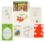 WALT DISNEY STUDIO CHRISTMAS CARDS 1970s-1980s.